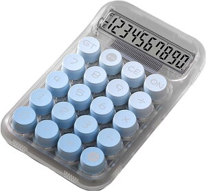 電卓 おしゃれ 10桁 計算機 機械式 大きい かわいい 丸ボタン グラデーション LCDディスプレイ 計算機 滑り止め 持ち運び便利 簿記 日常 オフィス 家庭 学校用 ハンドヘルド計算機 事務用品 電