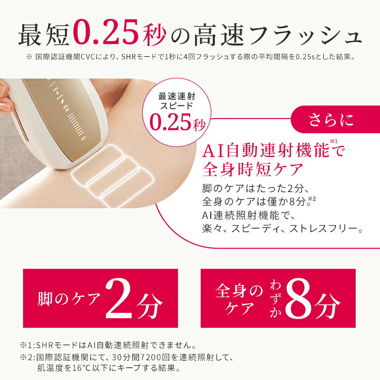 10/5・10/10はポイント5倍!【35%OFFクーポンで69,800円 → 45,370円+条件達成で合計3,000P!10/4〜10/11】<新発売> Ulike 公式 Air 10 Max IPL 光美容器 2026年モデル ユーライク 脱毛器 脱毛 サファイア美容器 冷却機能 USHRモード 顔 ワキ ヒゲ 自宅ケア 女性 男性 - メイン画像 20