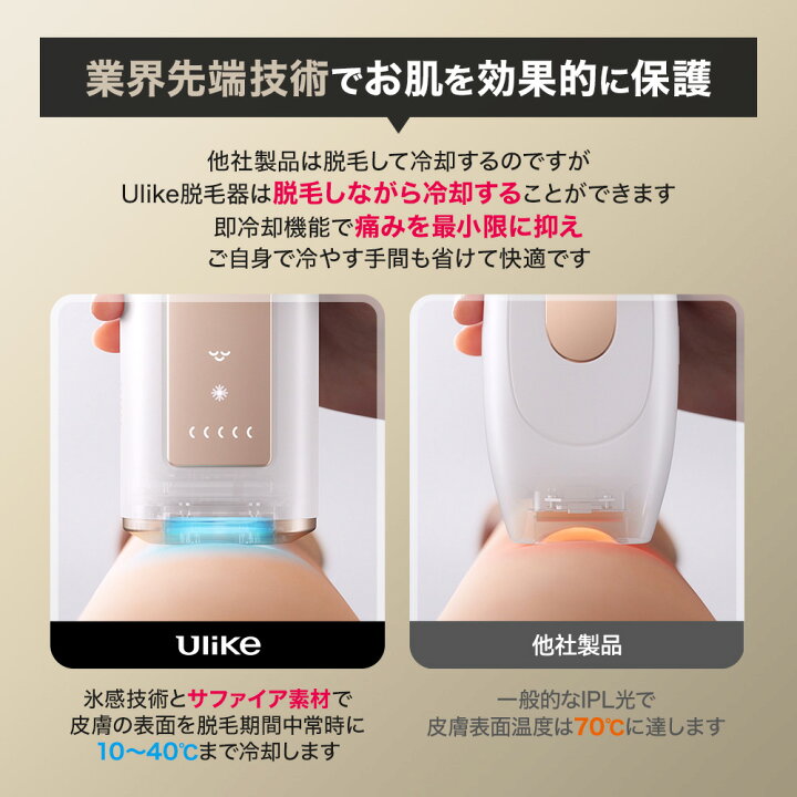 楽天市場】脱毛器 Ulike 公式 IPL 光脱毛器 Air 家庭用脱毛器 メンズ  