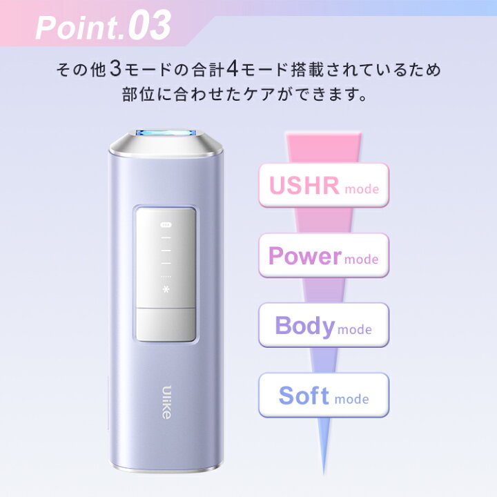 Ulike Air Series IPL脱毛器 本体と電源アダプター楽天市場 