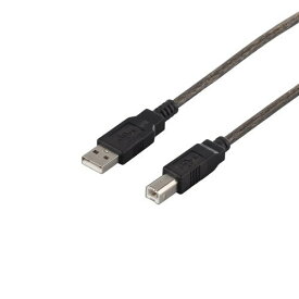 【 送料無料 】 バッファロー iBUFFALO USB2.0ケーブル 1.5m ブラックスケルトン BSUAB215BS