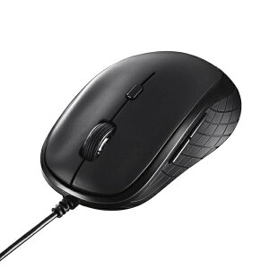 �o�b�t�@���[ BSMBU310BK �}�E�X Chrome/Mac/Windows11�Ή� �u���b�N BlueLED /�L�� /5�{�^�� /USB