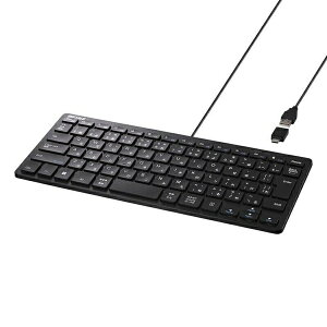 �o�b�t�@���[ BSKBUC310BK USB�ڑ� �L���R���p�N�g�L�[�{�[�h Type-C�ϊ��A�_�v�^�[�t�� �u���b�N �L�� / USB-A�{USB-C