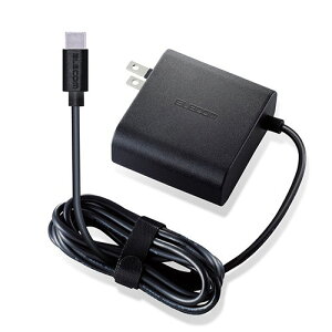 yK㗝Xz GR ACDC-PD0465BK m[gPC p ACA_v^[ USB Power Delivery Ή Type-C AC[d A_v^[ p[fo[ [d 65W 2m ubN ELECOM 1Nۏ [d ANZT[ 