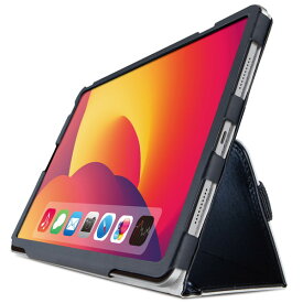 【正規代理店】 エレコム TB-A21SPLFBK iPad mini 2021モデル 第6世代 8.3インチ ケース カバー レザー フラップ 手帳 軽量 2アングル ハンドホールドベルト ブラック