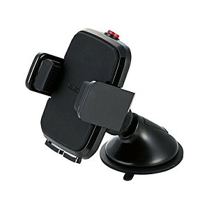 【正規代理店】 エレコム P-CARS02BK 車載 車 ホルダー スマホスタンド iPhone スマートフォン ゲル吸盤タイプ ブラック ELECOM 携帯電話 家電 周辺機器 車載スマホスタンド 車載ホルダー 車載用 カ
