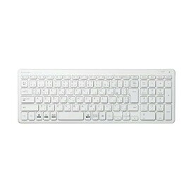 【正規代理店】 エレコム TK-FDP099TWH ワイヤレスキーボード 無線 パンタグラフ 薄型 コンパクト PS5 ホワイト
