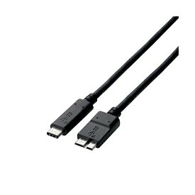 【正規代理店】 エレコム USB3-CMB10NBK USB-Cケーブル C-microB 1m USB3.1Gen2 認証品 3A出力 ブラック USB3.1ケーブル / Gen2 / C-microBタイプ 1.0m / ブラック