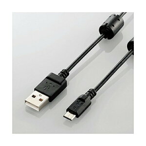 【正規代理店】 エレコム DGW-AMBF15BK カメラ接続用USBケーブル(micro-Bタイプ/1.5m) ELECOM 配線 フェライトコア付 ブラック カメラ接続用 フェライトコア 高品質