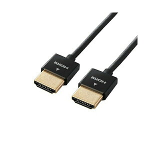 【正規代理店】 エレコム CAC-HD14SS10BK ディスプレイケーブル ケーブル モニター ディスプレイ イーサネット対応スーパースリム HDMIケーブル HDMI (A-A) 1m ELECOM 配線 スリム イーサネット対応 イ