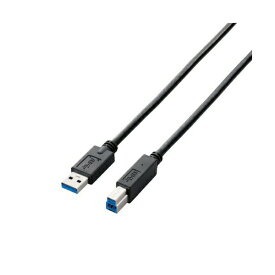 【正規代理店】 エレコム USB3-AB05BK USBケーブル USB3.0 A-Bタイプ スタンダード 0.5m ブラック USB3.0ケーブル ( A-B )