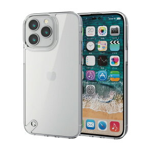 �y���K�㗝�X�z �G���R�� PM-A22DHVCG1CR iPhone 14 Pro Max �p �n�C�u���b�h�P�[�X �K���X �X�^���_�[�h iPhone14 6.7�C���` �n�C�u���b�h �P�[�X �J�o�[ �N���A ELECOM �Ռ��z�� �g�ѓd�b �Ɠd �X�}�[�g�t