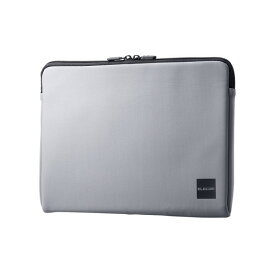 【正規代理店】 エレコム BM-IBTHF02GY パソコンケース 12インチ 【 MacBook Air / Pro 13インチ M2 M1 Surface Pro 9 / Go 3 / Laptop Go 2 他対応 】 耐衝撃 撥水加工 スリム ファスナー式 グレー