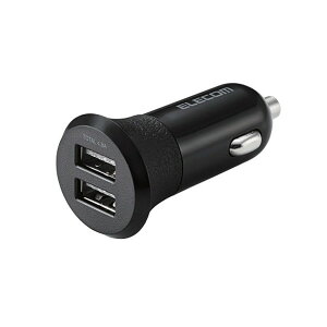 yK㗝Xz GR EC-DC03BK VK[`[W[ ԍ [d (4.8AE2|[g) USB-A 2|[g() 4.8A ubN ELECOM 1Nۏ Ή VK[\Pbg J[ANZT[ ԍڏ[d J[`