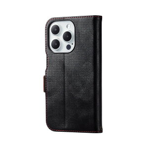 yK㗝Xz GR PM-A23CPLFYBK iPhone 15 Pro p \tgU[P[X 蒠^ Εt ϏՌ Xeb` iPhone15 3 6.1 C` \tg U[ P[X Jo[ ubN ELECOM Ռz U[P[