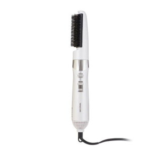 【正規代理店】 テスコム TC430A-W マイナスイオン カール ドライヤー ブラシは水洗いOK 美容室愛用の豚毛ブラシを採用 豚毛ブローブラシ ELECOM 1年保証 軽量 理美容グッズ ホワイト ラク抜きプ