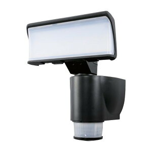 DXアンテナ DSLD10TC1 小型LEDセンサーライト (180度自動追尾/1灯型/昼白色/1000 lm/保護等級IP44) エレコム 防犯ライト デルカテック ブラック 照明 防犯センサーライト 自動追尾機能付 ライト 高品
