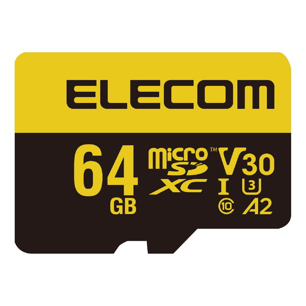 楽天市場】エレコム MF-HMS064GU13V3 マイクロSDカード microSDXC 64GB