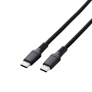 yK㗝Xz GR MPA-CC5PS10BK USB Type-C USB2.0P[u ^CvcP[u c-c 100WΉ ϋv 1.0m ubN ELECOM 1Nۏ z P[u @Ή fɋ iCbV i