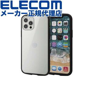【正規代理店】 エレコム PM-A20BTSLFCBK iPhone 12 / Pro 用 ハイブリッド ケース TOUGH SLIM LITE フレームカラー インチ カバー タフスリムライト ブラック ELECOM 軽量 携帯電話 家電 スマートフォン ス