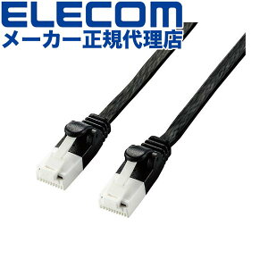 yK㗝Xz GR LD-GFAT/BK100 Cat6A LANP[u P[u tbg C^[lbgP[u P[u ܐ܂h~ 10m ubN ELECOM z tbg^Cv tbgP[u c
