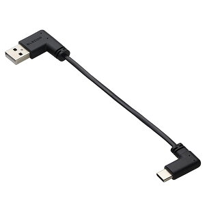 GR MPA-ACLL01BK Type-C P[u ( USB A to USB C ) Z 0.1m L tbg y ^CvC |[g iPhone Android iPad Galaxy Xperia Pixel Ή z ubN ELECOM
