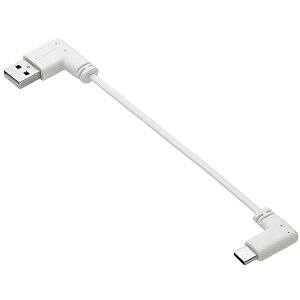 GR MPA-ACLL01WH Type-C P[u ( USB A to USB C ) Z 0.1m L tbg y ^CvC |[g iPhone Android iPad Galaxy Xperia Pixel Ή z zCg ELECOM