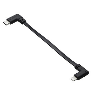 GR MPA-CLLL01BK iPhone [dP[u ( USB-C to CgjOP[u ) Z 0.1m PDΉ L tbg MFiF }[d Ή z oCobe[ p ubN ELECOM