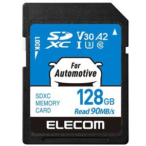 GR MF-DRSD128GU13 SDJ[h SDXC 128GB Class10 UHS-I U3 V30 A2 Ǎő90MB/s y J[ir / ĎJ Ή z ϋvf ELECOM