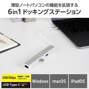 �y���K�㗝�X�z �G���R�� DST-C30SV Type-C �h�b�L���O�X�e�[�V���� �[�d��pUSB-C×1 USB-C×1 USB-A×2 HDMI×1 LAN�|�[�g�t �V���o�[