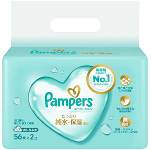 【6個セット】 P&G パンパース 肌へのいちばん おしりふき 56枚×2 備蓄 お尻拭き オムツ ベビー用品 衛生 赤ちゃん 防災 排泄関連 吸収性 トイレ用品 パンツ 業務用 厚手 ピーアンドジー シー