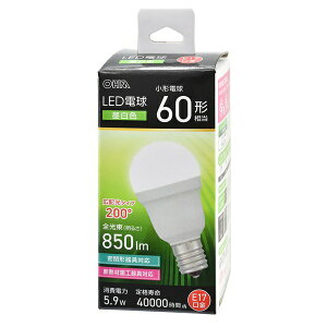 �y3�Z�b�g�z �I�[���d�@ LDA6N-G-E17IS53 LED�d�� ���` (60�`����/�����F/850 lm/5.9W/E17/Ra83/�L�z��200°/���`���Ή�/�f�M�ގ{�H���Ή�)