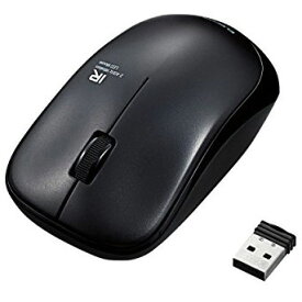 【正規代理店】 エレコム M-IR07DRBK 無線マウス ワイヤレスマウス 省電力 IR LED 無線 3ボタン ワイヤレス マウス Mサイズ ブラック Windows11 対応