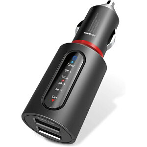 yK㗝Xz GR LAT-FMBT04BK Bluetooth FM gX~b^[ 3.4A u[gD[X USB2|[g t ܂[d 4`l Ԃŉy ubN ELECOM 1Nۏ J y CX [d 