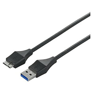 obt@[ BSUAMBSU305BK USB3.0 A to microB XP[u 0.5m ubN USB2.0P[u BUFFALO i