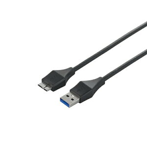 obt@[ BSUAMBSU315BK USB3.0 A to microB XP[u 1.5m ubN USB2.0P[u BUFFALO i