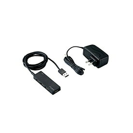 【2個セット】エレコム U2H-AN4SBK USB2.0 ハブ 4ポート ACアダプタ付 セルフ / バス両対応 Nintendo Switch動作確認済 ブラック USBHUB2.0 / AN4Sシリーズ / ACアダプタ付 / セルフパワー / 4ポート / ブラック