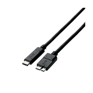 yK㗝Xz GR USB3-CMB05NBK USB TypeCP[u USB3.1/3.0 (Type-C-microB) KFؕi 0.5m ELECOM z P[u R f[^] Fؕi ubN i