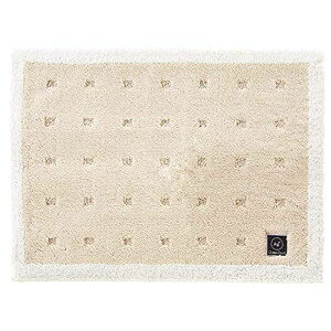 【2個セット】 オカ 浴室足ふきマット ベージュ 約45cm×60cmcm 乾度良好Ag+バスマット クリーンフット (吸水 速乾 抗菌) 抗菌 衛生的 お風呂 足ふきマット バス バスマット ブルー かわいい 吸水