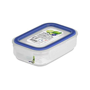 【2個セット】 イージーケア330ml 抗菌 容器 食品保存容器 ロック付き 角型 食洗機対応 キッチン プラスチック容器 消耗品 ブルー 食洗器対応 保管 キッチン雑貨 イージーケア 保存容器 電子