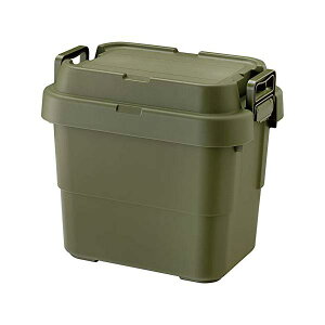 リス 収納ボックス スタッキング トランクカーゴ 22L グリーン 日本製 TC-20S 釣り ストレージ スツール リビング ロック付き 工具 工具箱 丈夫 小さめ プラスチック製 衣類収納 収納 ハード 樹