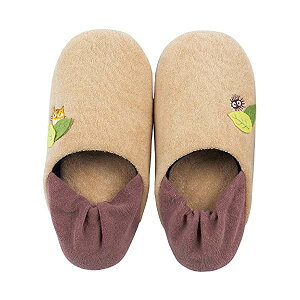 センコー となりのトトロ おさんぽネコバス スリッパ 約 24cm ベージュ 64850 あったか 男の子 キャラクター マシュマロポップ プレゼント 女の子 キャラクターグッズ シネマコレクション グレ