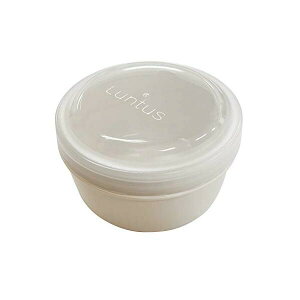 【3個セット】 アスベル 弁当箱 ランチボックス サラダ フルーツ 容器 汁モレ防止 ランタス STR-250 Ag抗菌 アイボリー 250ml キッチン 新生活 食洗器対応 中学生 女子 高校生 丸型 お手入れ簡単