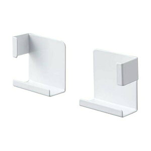 山崎実業 Yamazaki マグネットバスルームタブレットホルダー ミスト ホワイト 約W5.2XD2.5XH5cm 挟んで固定 様々なサイズに対応可 4983 スチール 風呂場 お風呂 収納 人気 バス キッチン ホルダー 浴