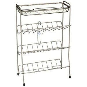 【2個セット】 アスベル N・Wコートシャンプーラック4段 ASVEL お風呂 石けん皿 収納 バスラック プレゼント 人気 バス ボトルラック お風呂用品 新生活 シャンプー 収納ラック ソープトレー