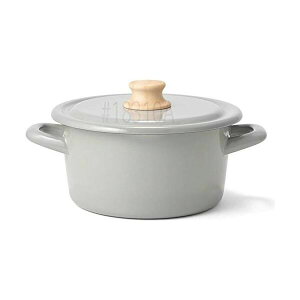 【3個セット】 富士ホーロー 両手鍋 キャセロール IH対応 コットンシリーズ ライトグレー 18cm CTN-18W.LG フライパン ハニーウェア 深型 コットン プレゼント 母の日 小型 キッチン パスタ鍋 ガ