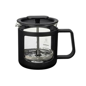 HARIO ハリオ カフェプレス・U 耐熱ガラス 実用容量300ml ブラック CPU-2-B カフェ プレゼント 食洗機対応 抽出 ライフスタイル キッチン 品番 アウトドア ダイニング キャンプ お祝い ポット 日本