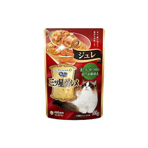【40個セット】 ユニチャーム 銀のスプーン 三ツ星グルメパウチ ジュレ まぐろ ・かつおに かつお節 添え 35g ウエットパウチ 猫 年齢指定なし 一般食 ユニ・チャーム unicharm ウエットフード