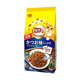 【3個セット】 日本ペットフード ミオドライミックス かつお味1kg