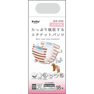 【3個セット】 ペティオ フレス たっぷり吸収するエチケットパンツ 女の子用SS 18枚 犬用オムツ ペット用品 女の子 全年齢 シーツ 女の子用 厳選素材